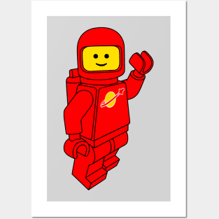 Spaceman! (Red) Posters and Art